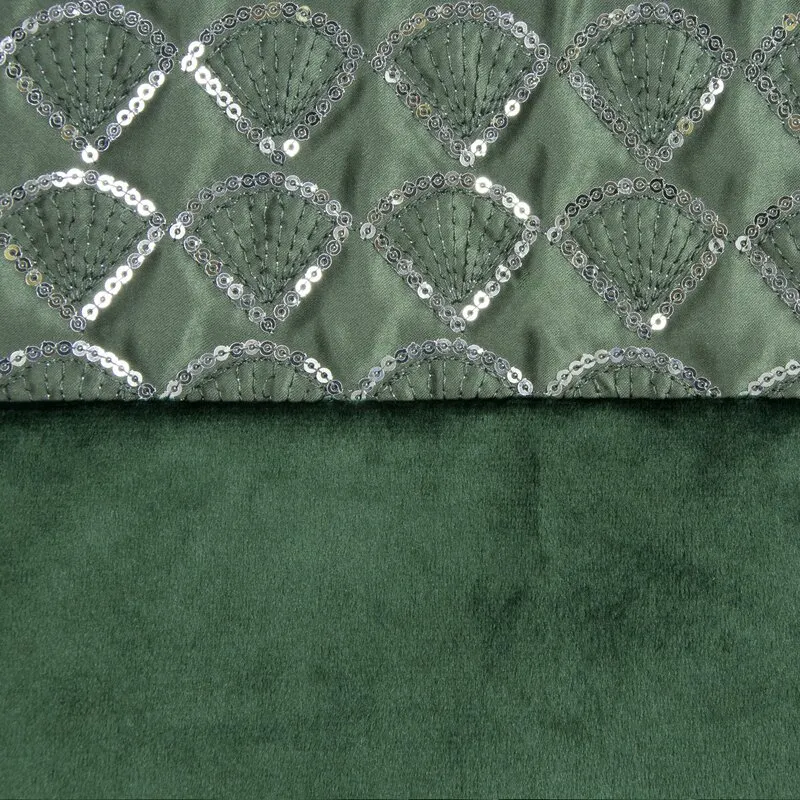 ZASŁONA GOTOWA MARGOT 140 X 250 CM CIEMNOZIELONY - EU_373191