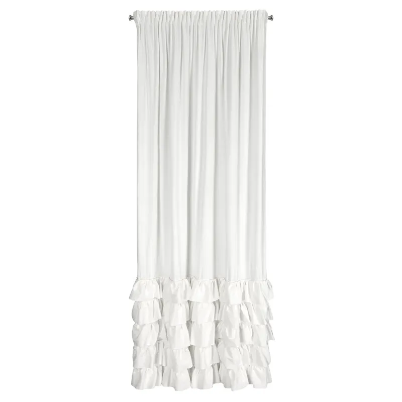 ZASŁONA GOTOWA CARLI NA TAŚMIE 140 X 270 CM BIAŁY - EU_454030