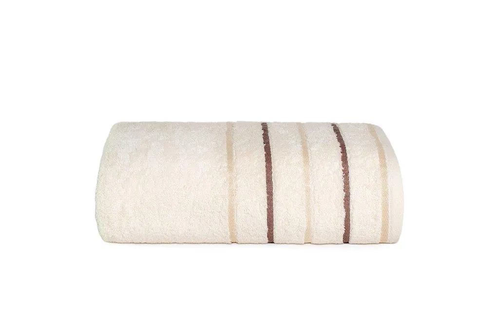 Ręcznik frotte FRESH 70X140 gramatura 500 kremowy Ręcznik kąpielowy, Ręcznik