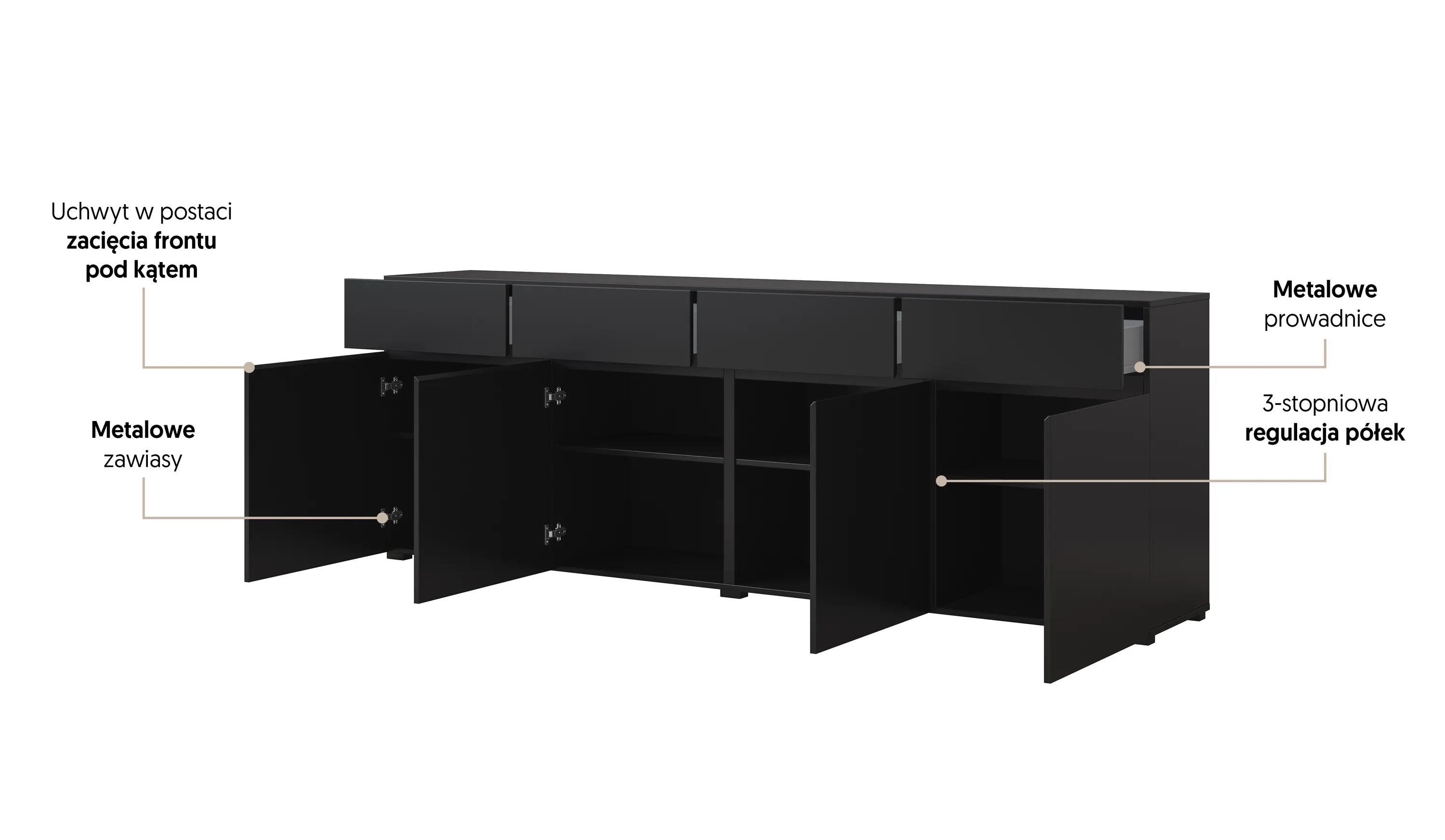 image szafka, meble, szafka dolna, szafka boczna, półki regulowane