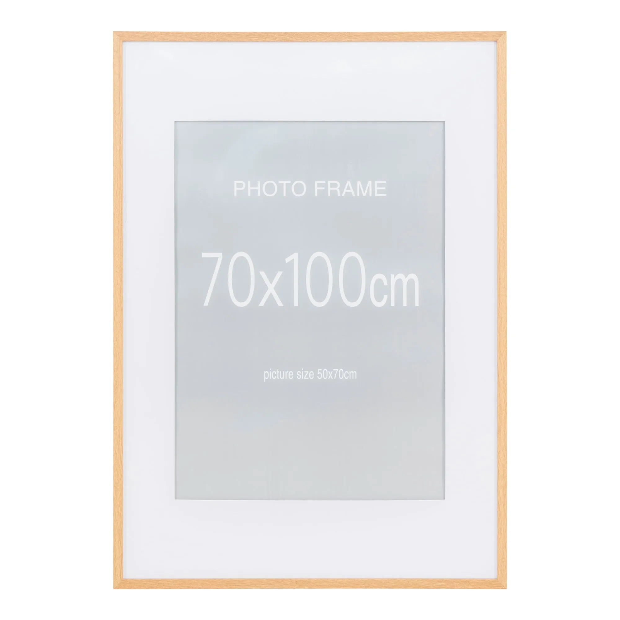 Ramka zdjęciowa MARBELLA 70x100 cm zestaw 7 szt. czarny i 8 szt. naturalny - 4981006