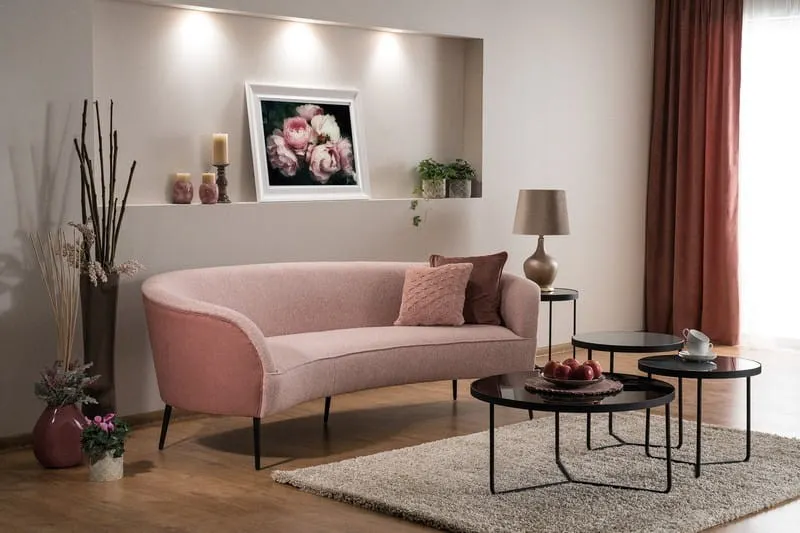 Ława ARTEMIDA szaro-czarna zestaw 3 stolików Signal - ARTEMIDASZC