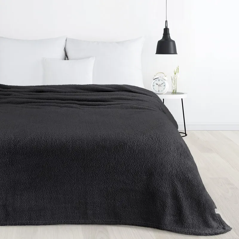 Miękki polarowy koc D91 LORI 200 X 220 cm Beżowy — zdjęcie 2