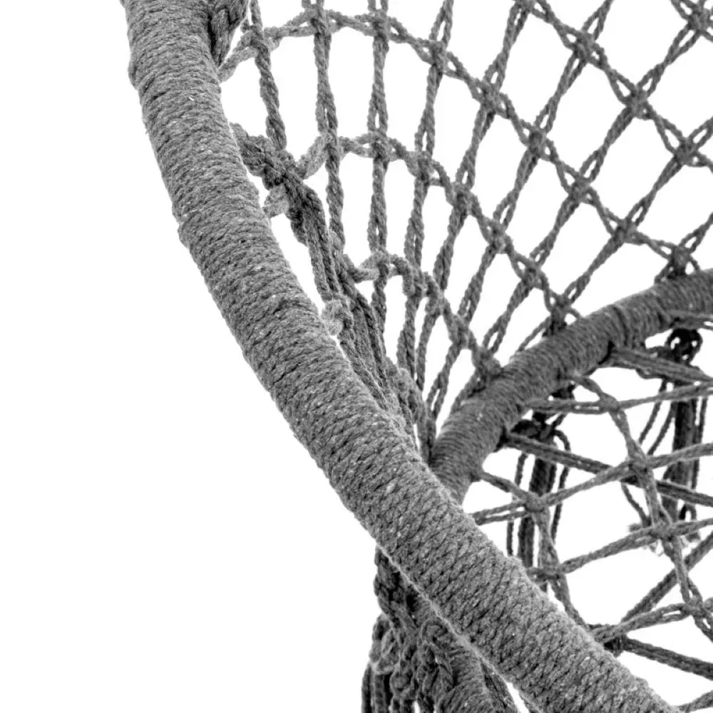 Fotel hamakowy BRASIL HOOP FI 60 cm szary - MI_5902659146892