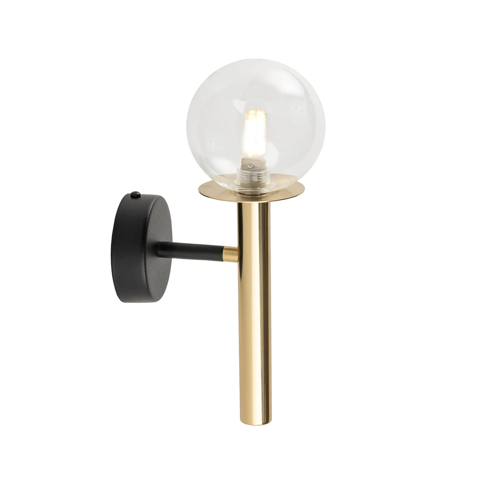 Kinkiet DAISY 1 czarno-złoty Kinkiet DAISY 1 czarno-złoty