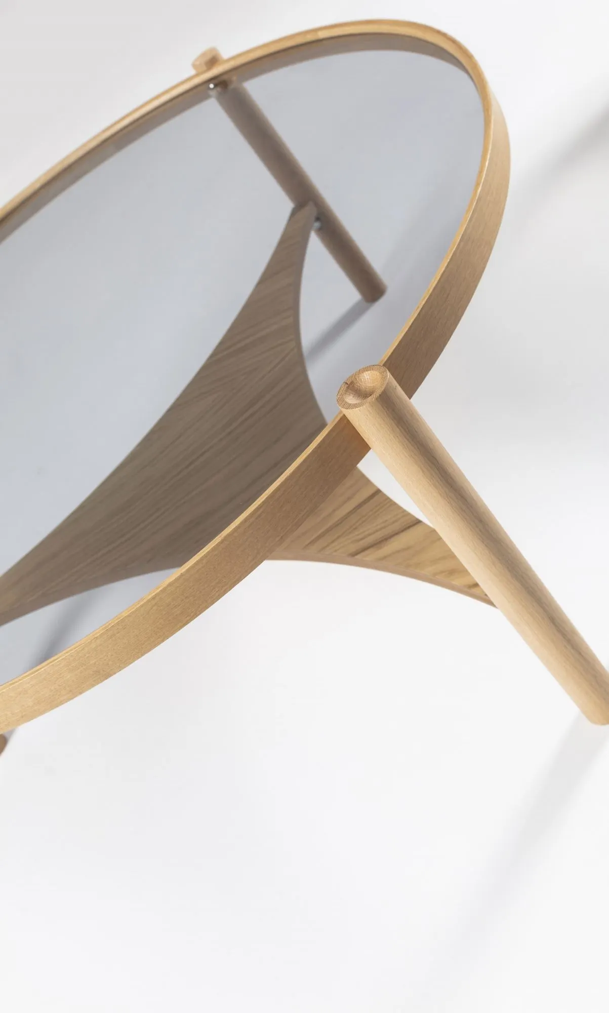 Stolik kawowy CLOVER 100x100 cm szary dąb - ASI_643MRL1111