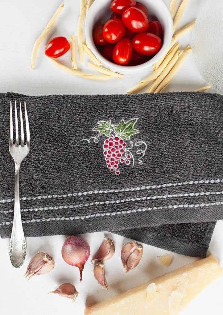 Ręczniki kuchenne 30x50 zestaw 3 szt. WINOGRONA 002 - FARO_28548