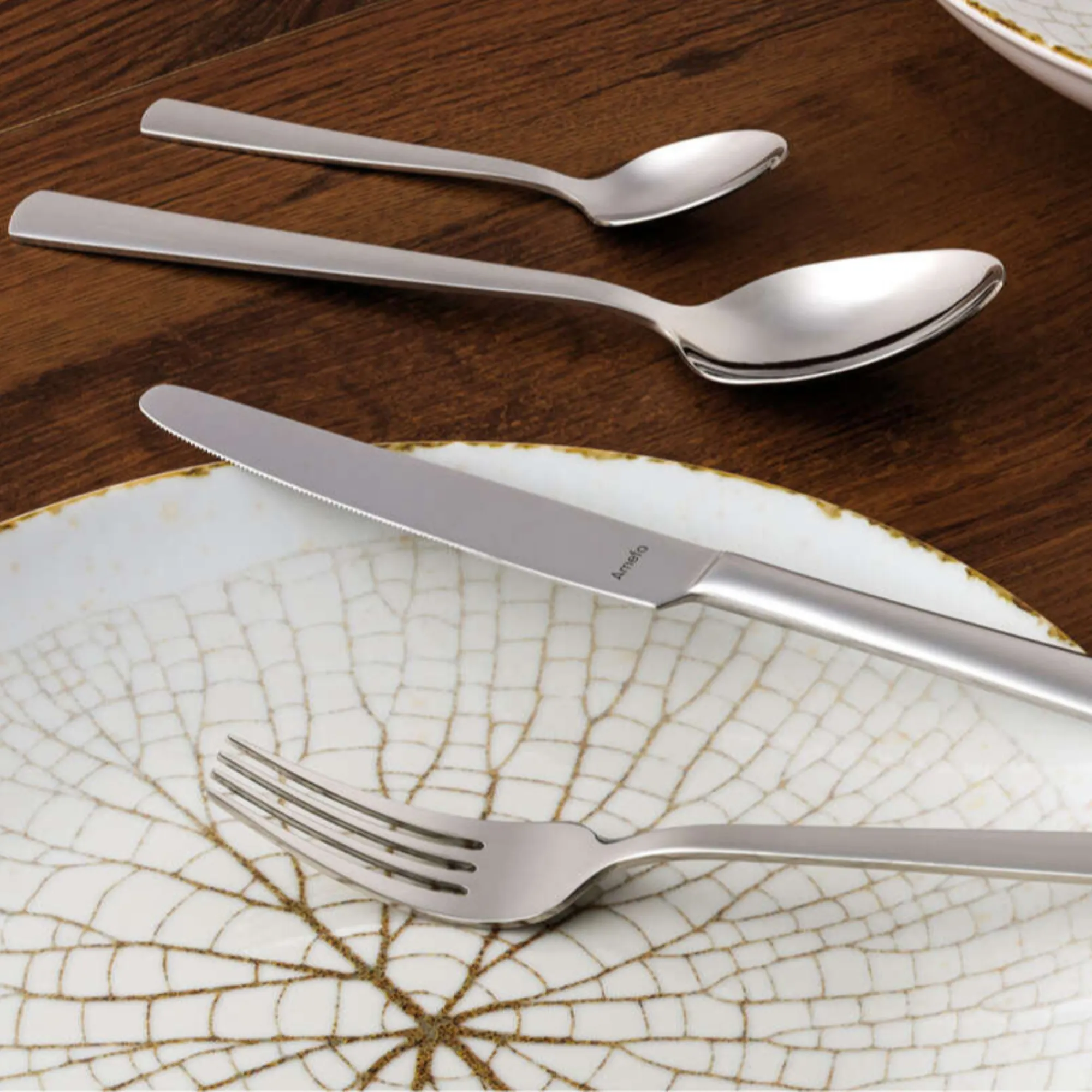 image nawlekane sztućce, widełki, nóż, widelec, sztućce ze stali nierdzewnej