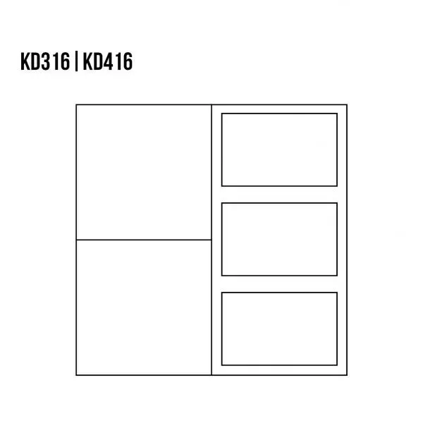 Komoda dębowa KD316 Naturalny DREWMAX — zdjęcie 3