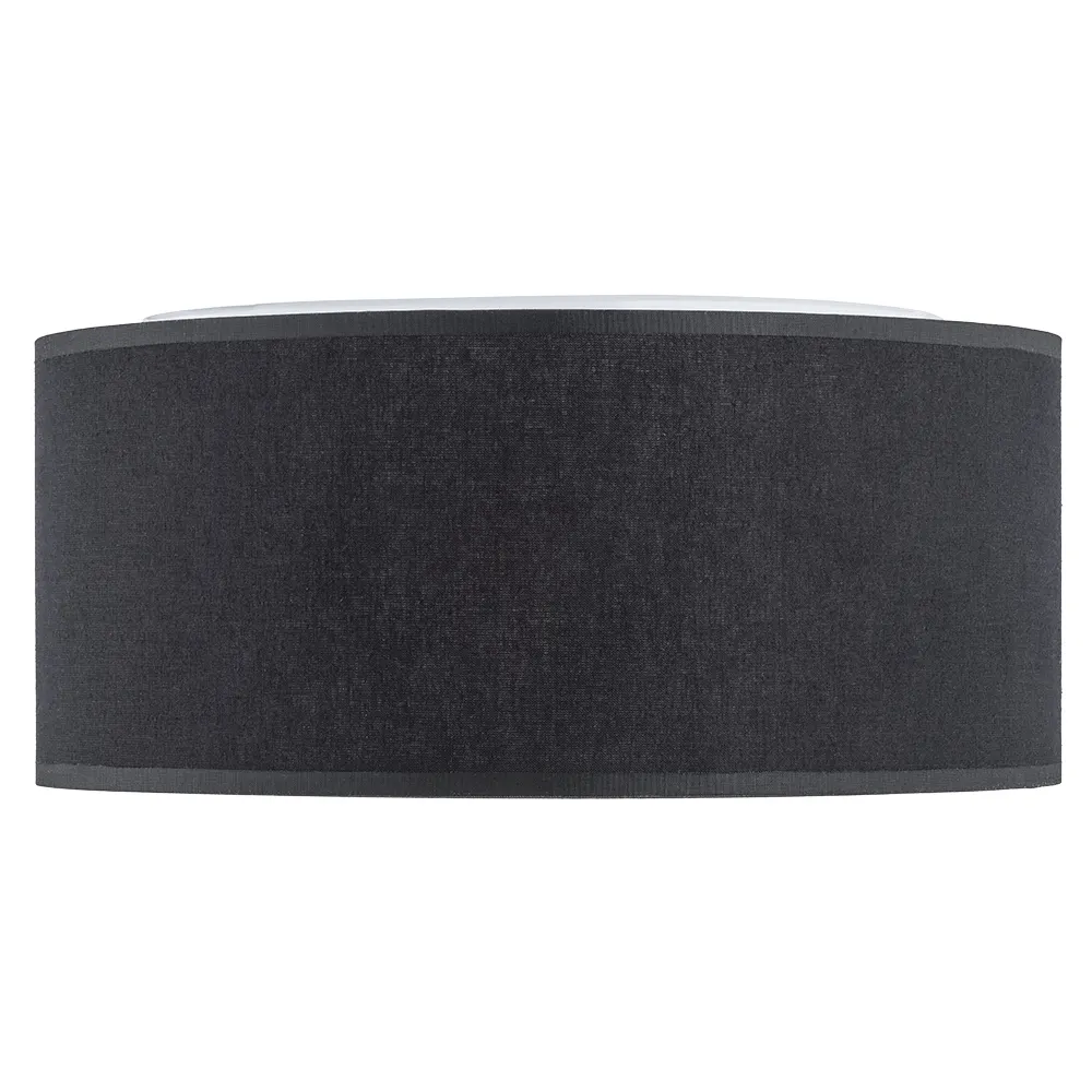 Lampa sufitowa RONDO czarna z białym kloszem 50x13cm - TK_3335