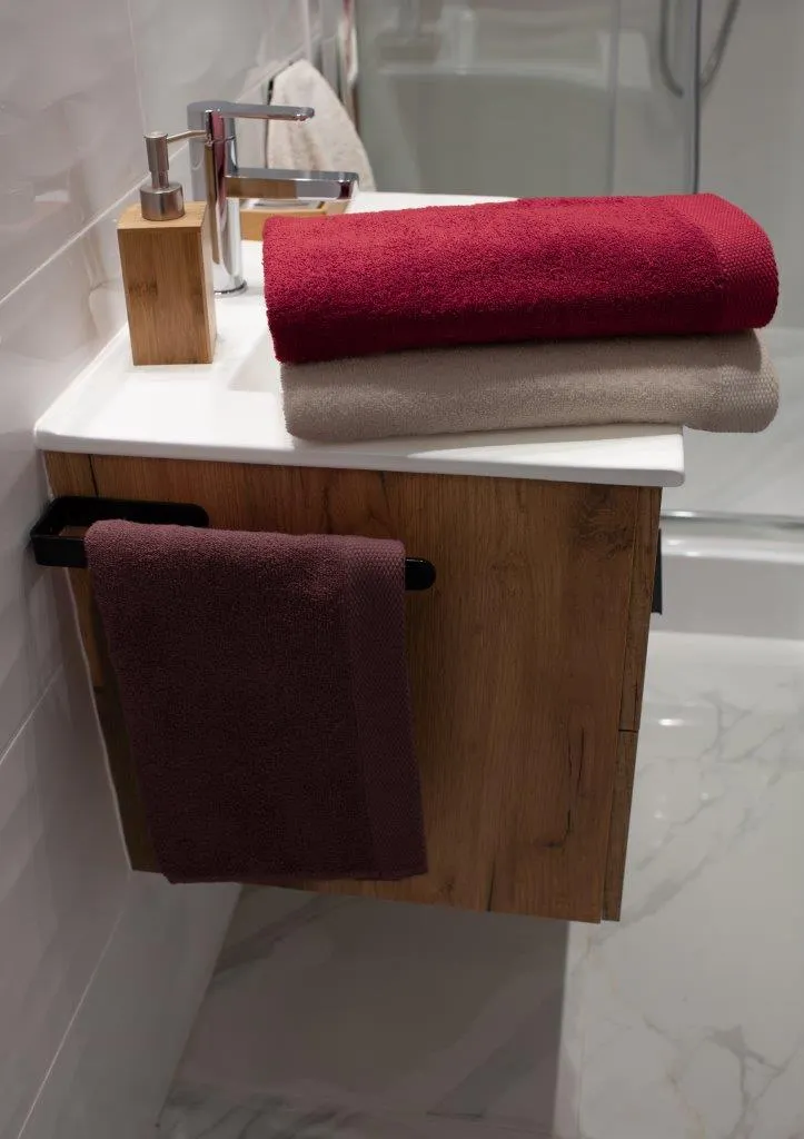 Ręcznik frotte MISTY 50x100 gramatura 450 ciemny brąz - FARO_29460