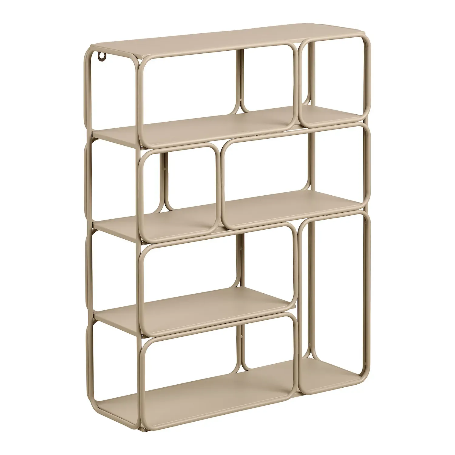 Półka ścienna metalowa LANCIANO 48x18x64 beżowa