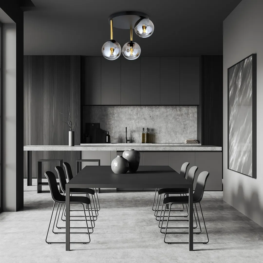 Lampa sufitowa DOLCE Czarny,Złoty 1259/3 - 1259/3