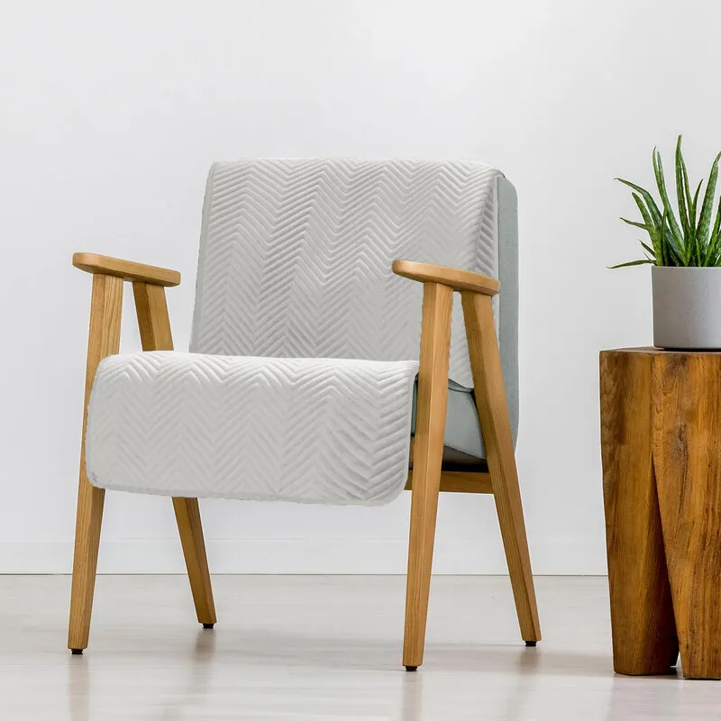 Narzuta pikowana SOFIA 70 X 160 cm Biały - EU_423453