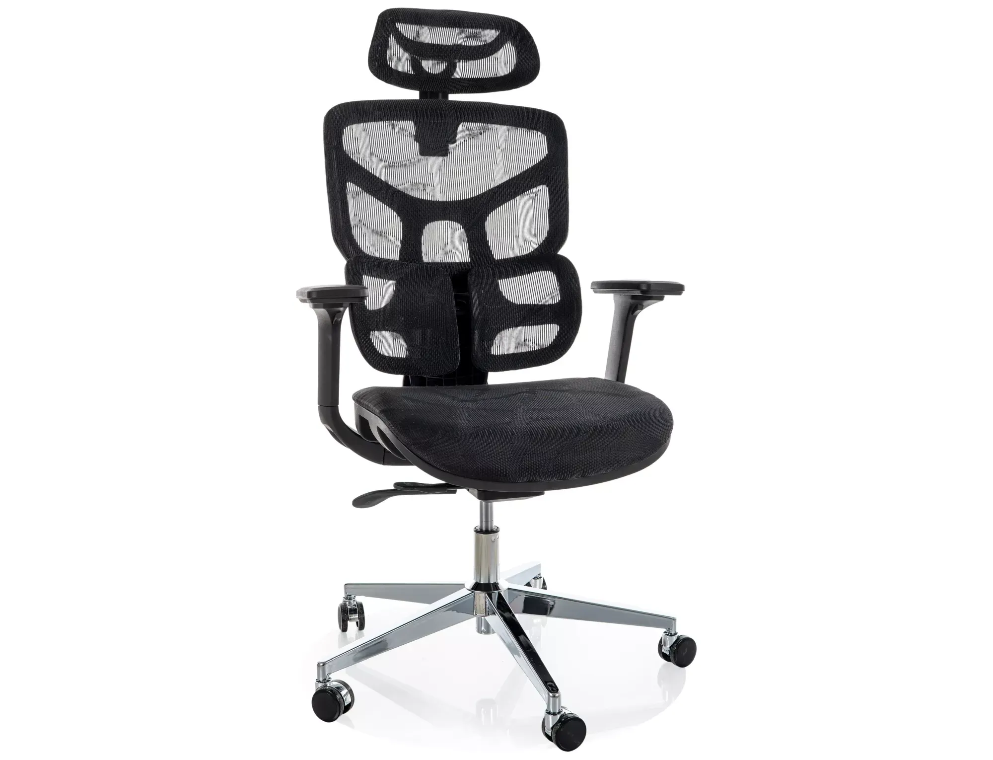 Fotel obrotowy ergonomiczny EQ-1 czarny