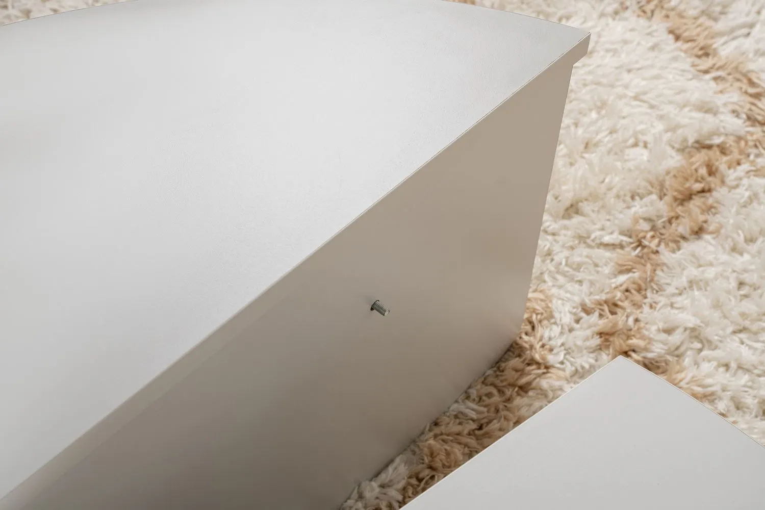 Stolik kawowy 2-elementowy ORION 90x90 cm szary - ASI_241NRD1206