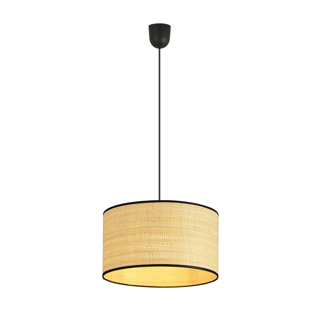Lampa wisząca ASTON 1 czarny brązowy