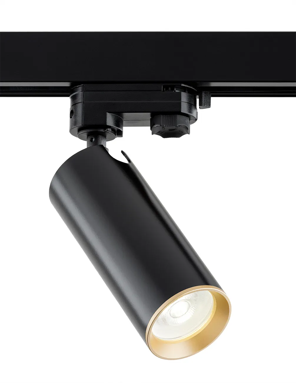 Reflektor TORELLO do szynoprzewodów T-RACK czarny złoty 21x15cm Reflektor TORELLO do szynoprzewodów T-RACK czarny złoty 21x15cm