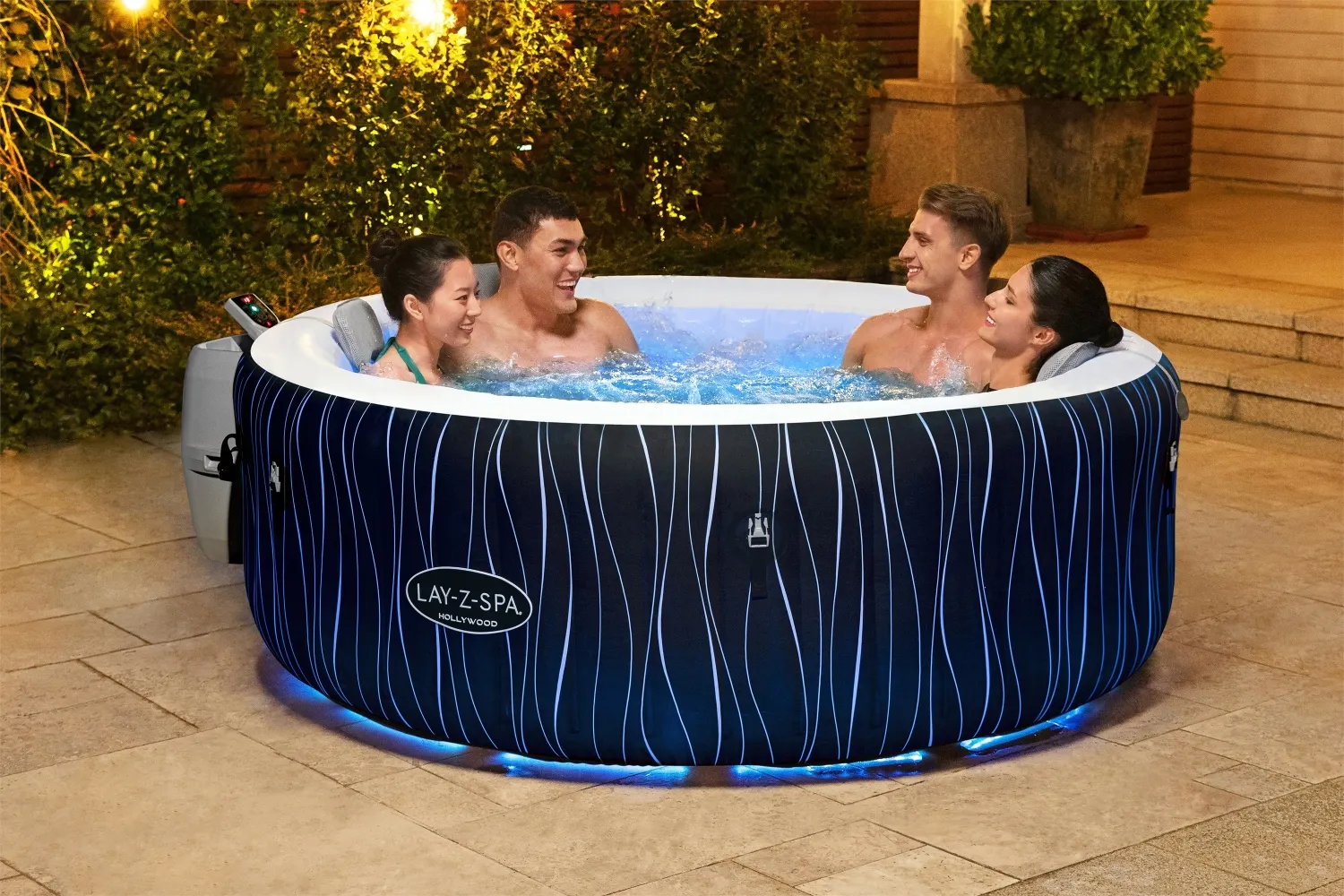 JACUZZI LAY-Z-SPA HOLLYWOOD AIR JET z pokrywą 196x66 - BES60059