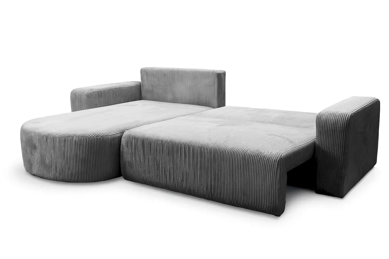 Narożnik uniwersalny BIS rozkładany tkanina Poso 22 ciemnoszary - NAROZNIK_BIS_XL_POSO22