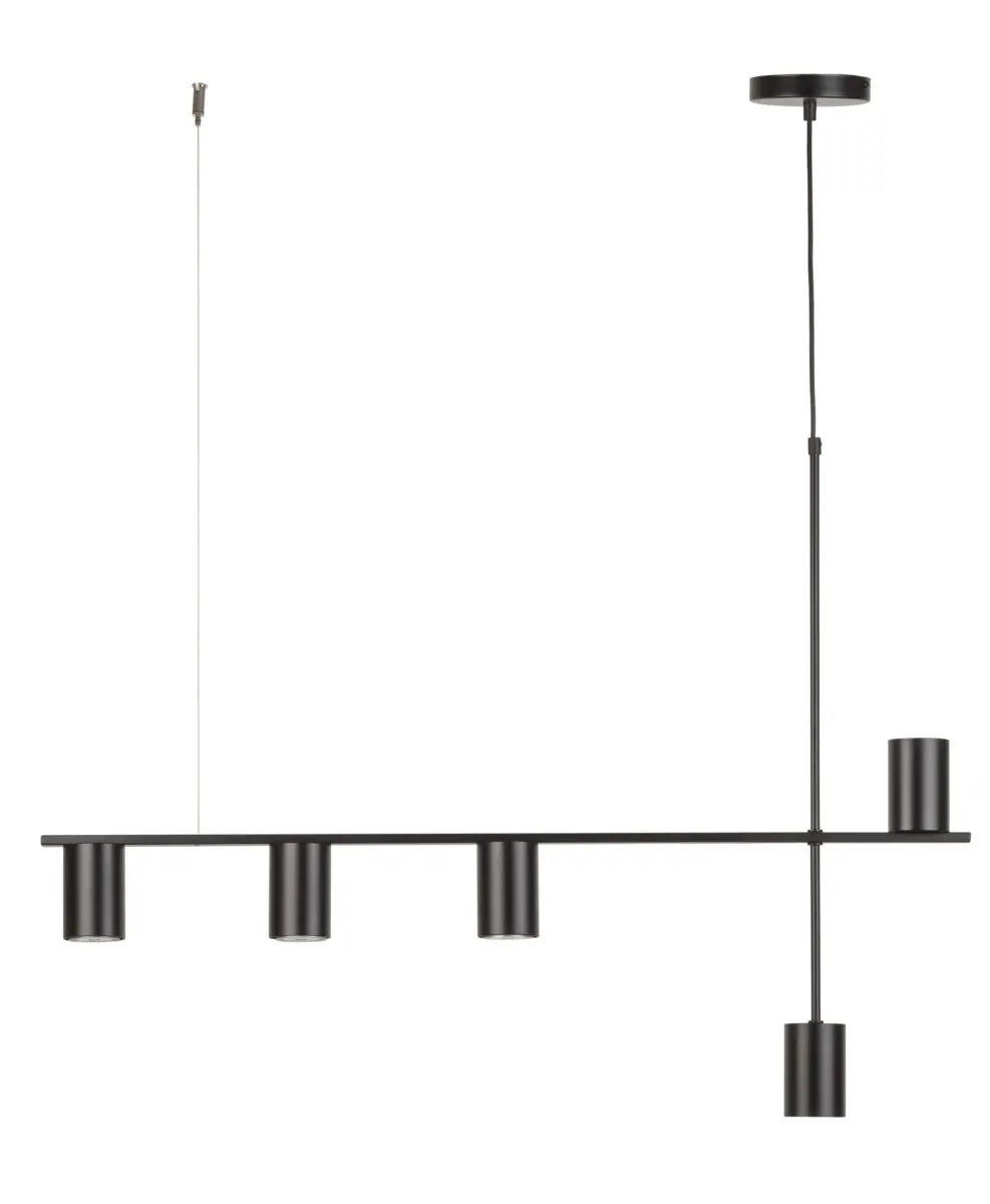 Lampa wisząca VENDO 5 czarna