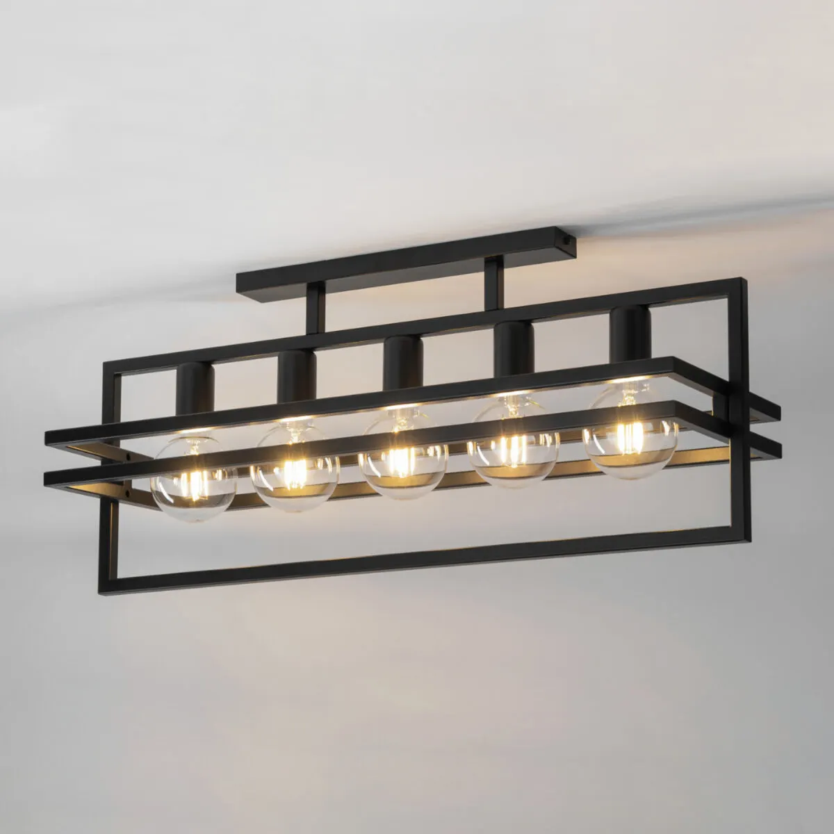 Lampa sufitowa/plafon MERCI 5 czarny - SI_32409