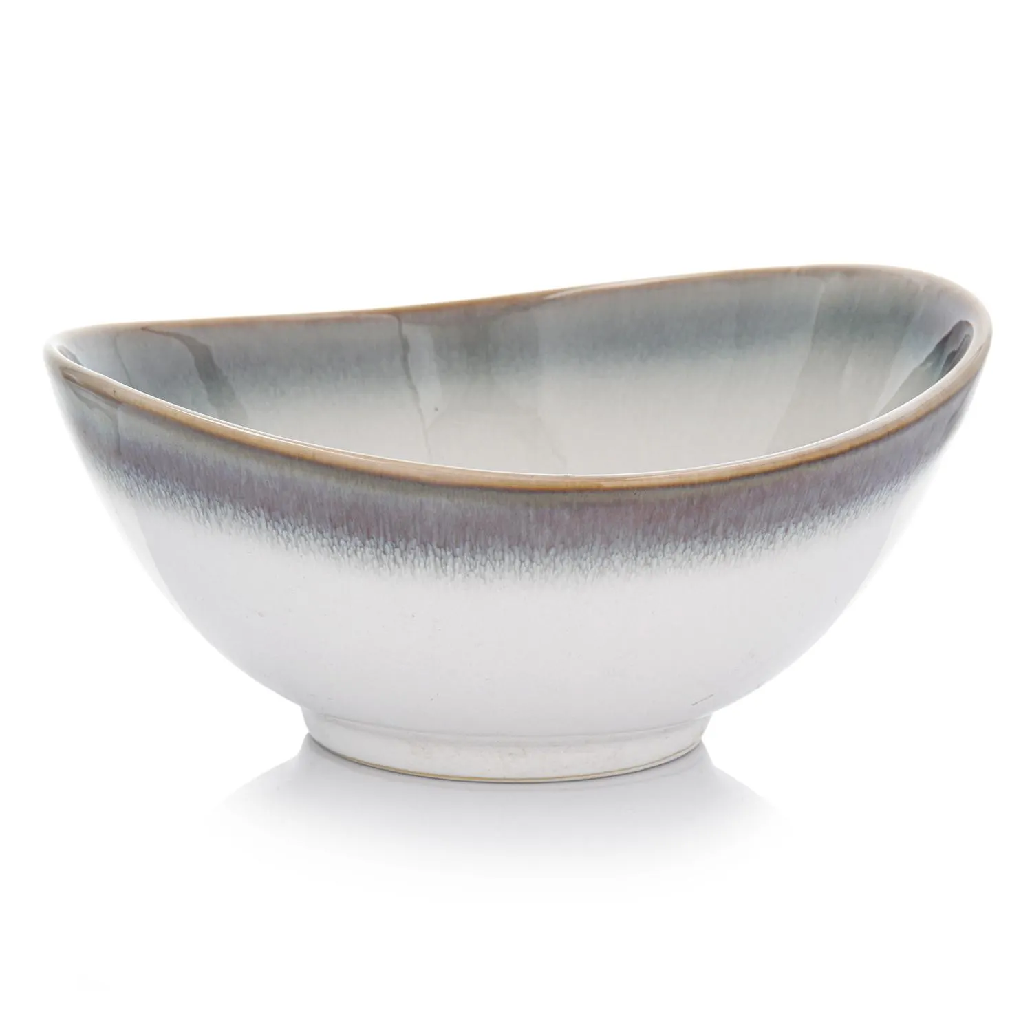 image miska ceramiczna, porcelanowa miska, dekor gradient, kolorowa krawędź, naczynie do zupy