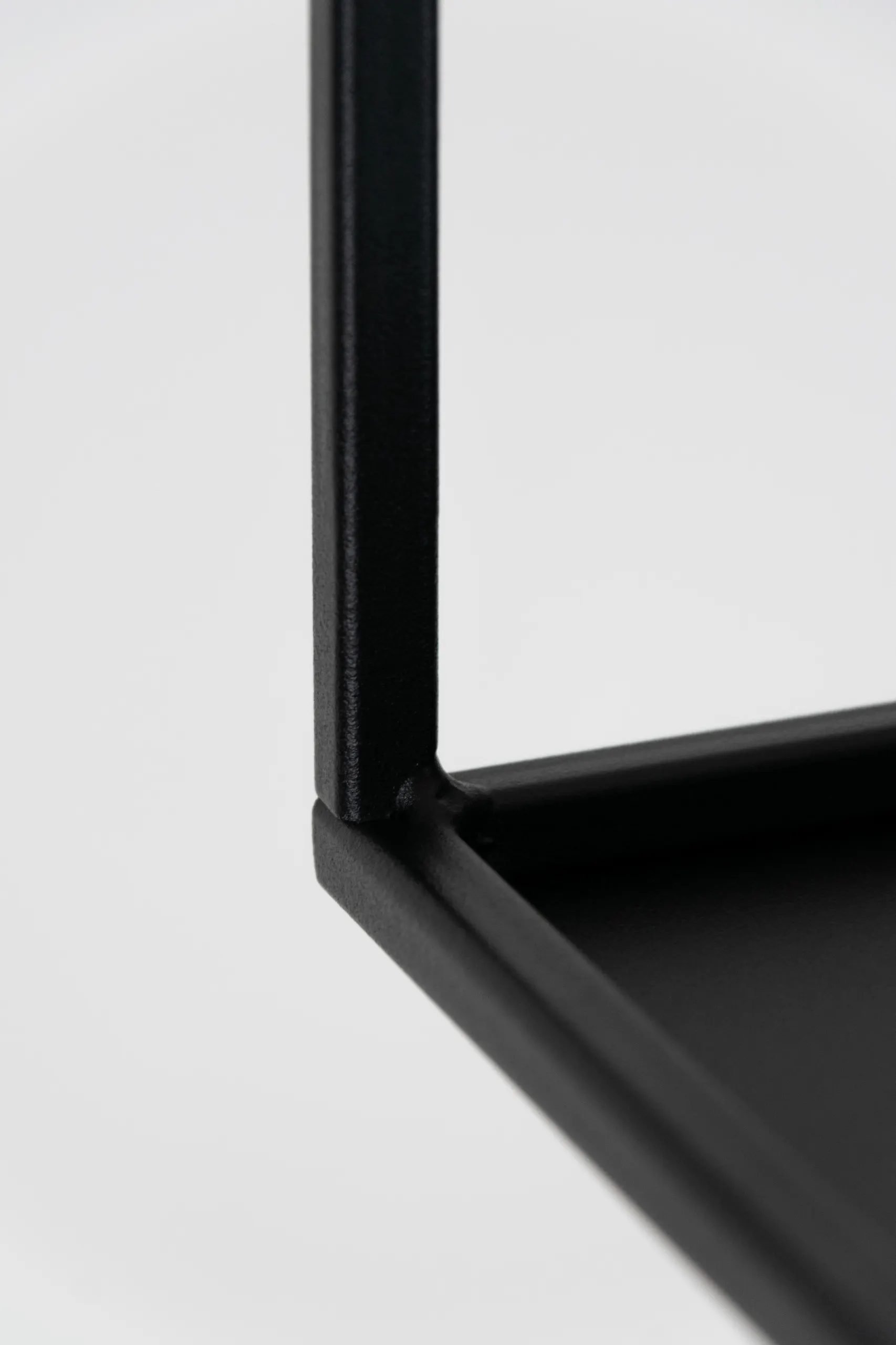 Kwietnik stojący metal drewno BREST L czarny - LD_TZ000156