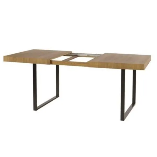 Stół rozkładany PRATTO 40 dąb rustical czarny 200(140)x90x78cm - TH-100-1428