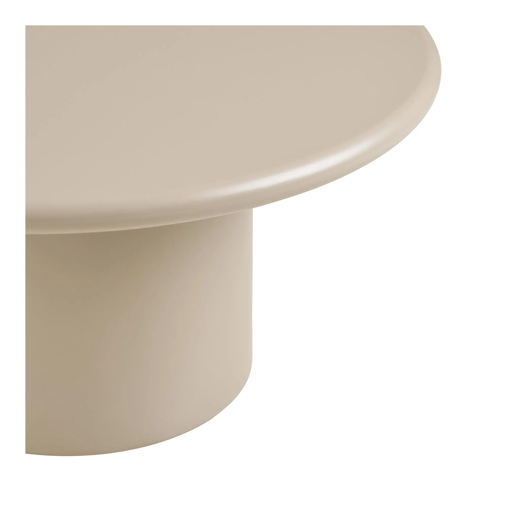 Stolik kawowy okrągły NAGANO 80 cm piaskowy - 2102180