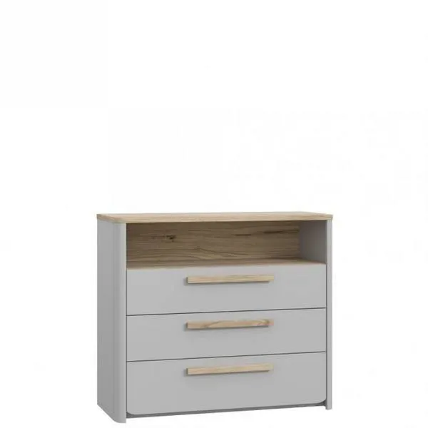 Komoda z szufladami SURFINIO 99 cm szara dab catania Komoda z szufladami SURFINIO 99 cm szara dab catania