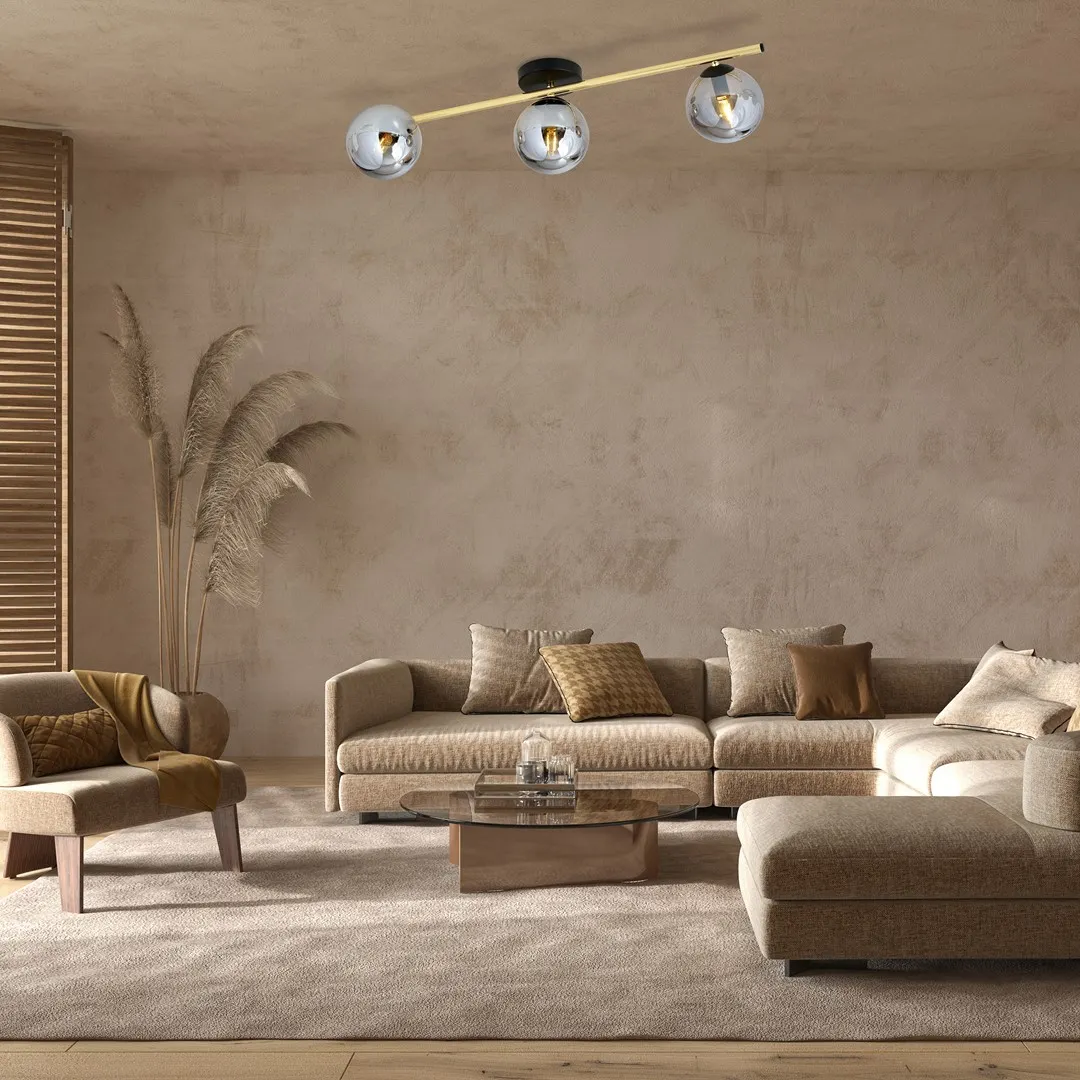 Lampa sufitowa SPLENDI Czarny,Złoty 1246/3 - 1246/3