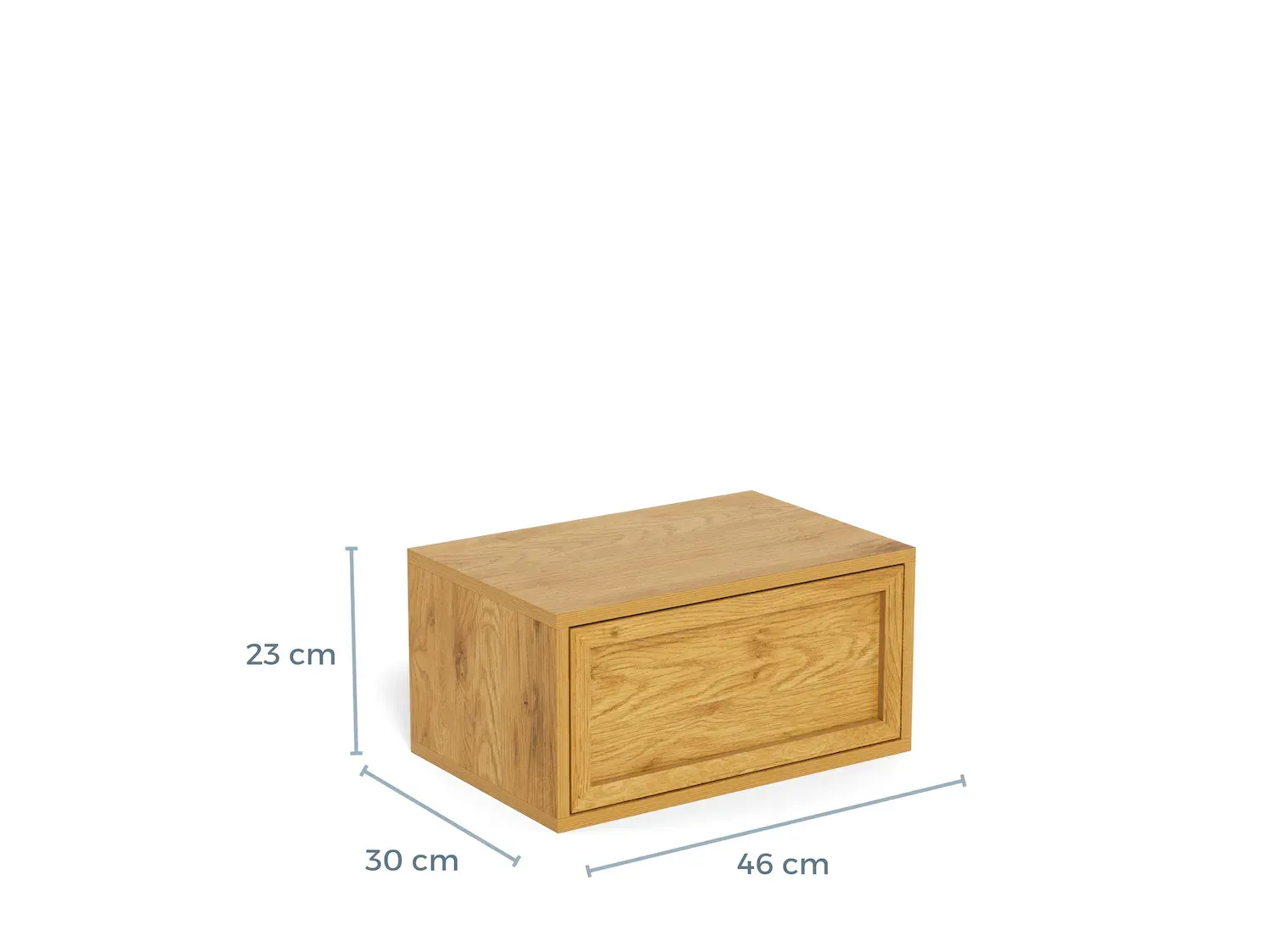 Szafka nocna z 1 szufladą PALMDALE 46 cm dąb - 0000115709