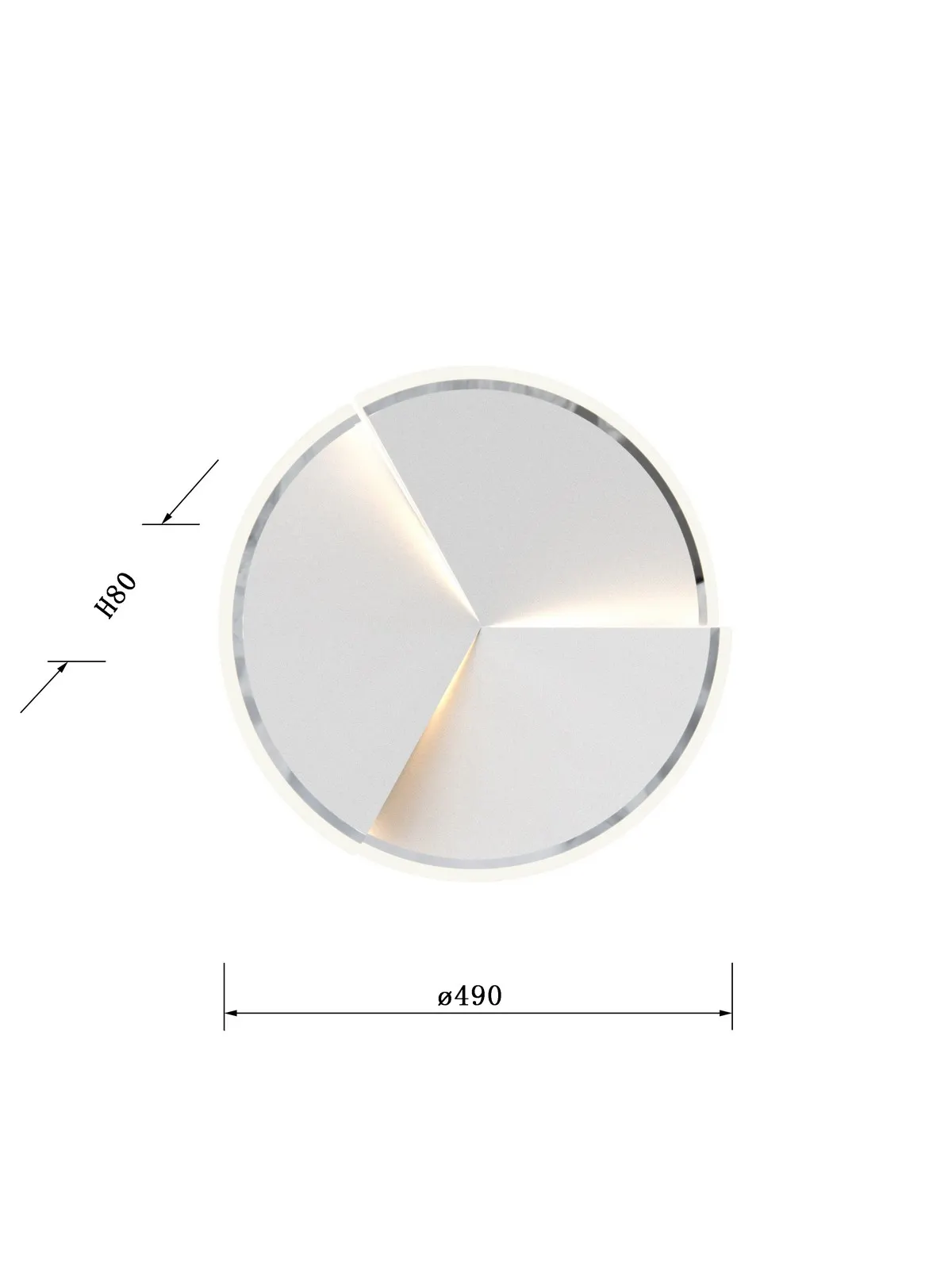 TRAPANI - Lampa sufitowa lub ścienna 2 - 9036-108L