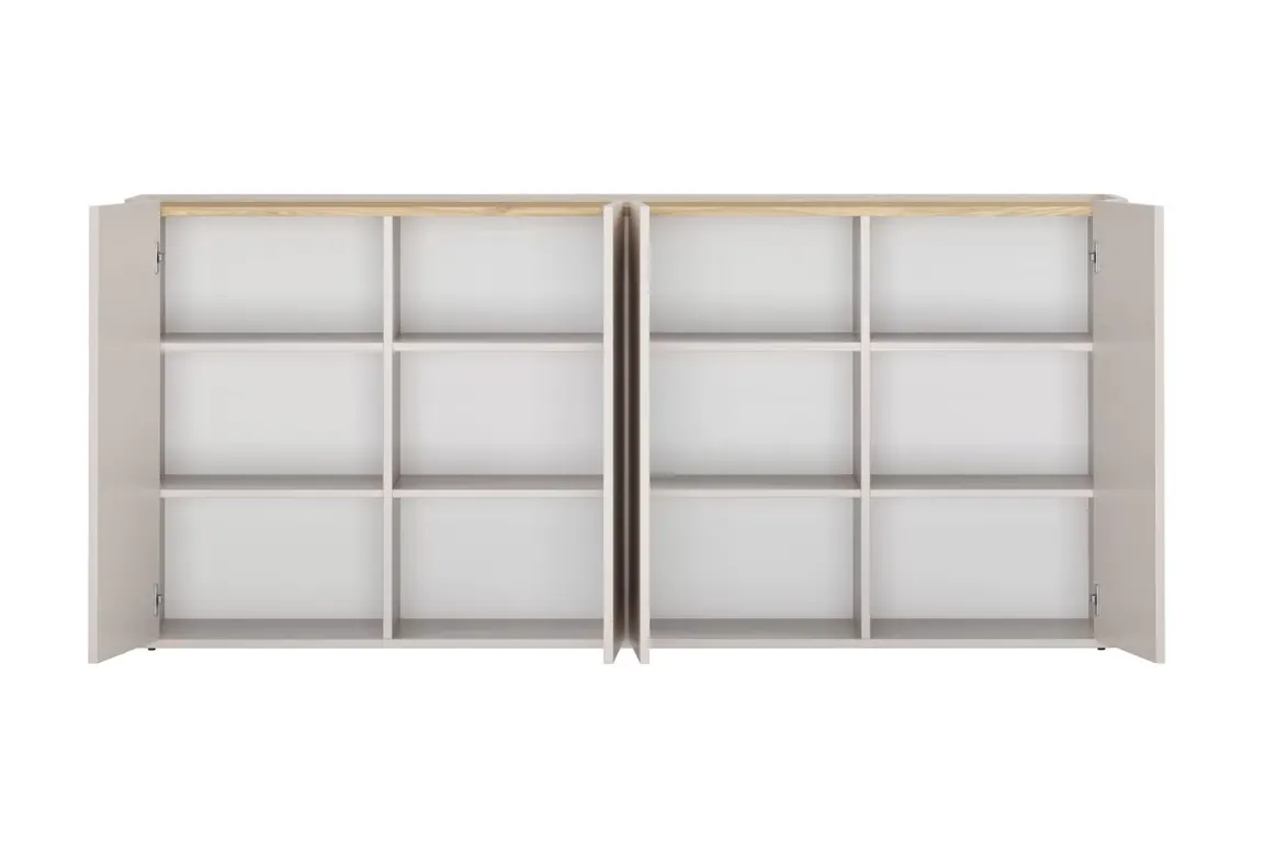 Komoda 4-drzwiowa ELIVO 200cm cashmere dąb olejowany — zdjęcie 4
