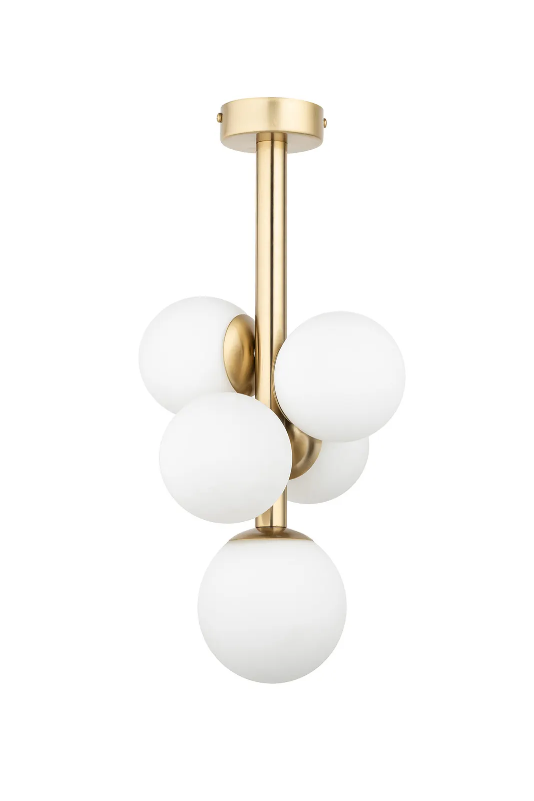 Lampa sufitowa PERLA LUX 5 biało-złota