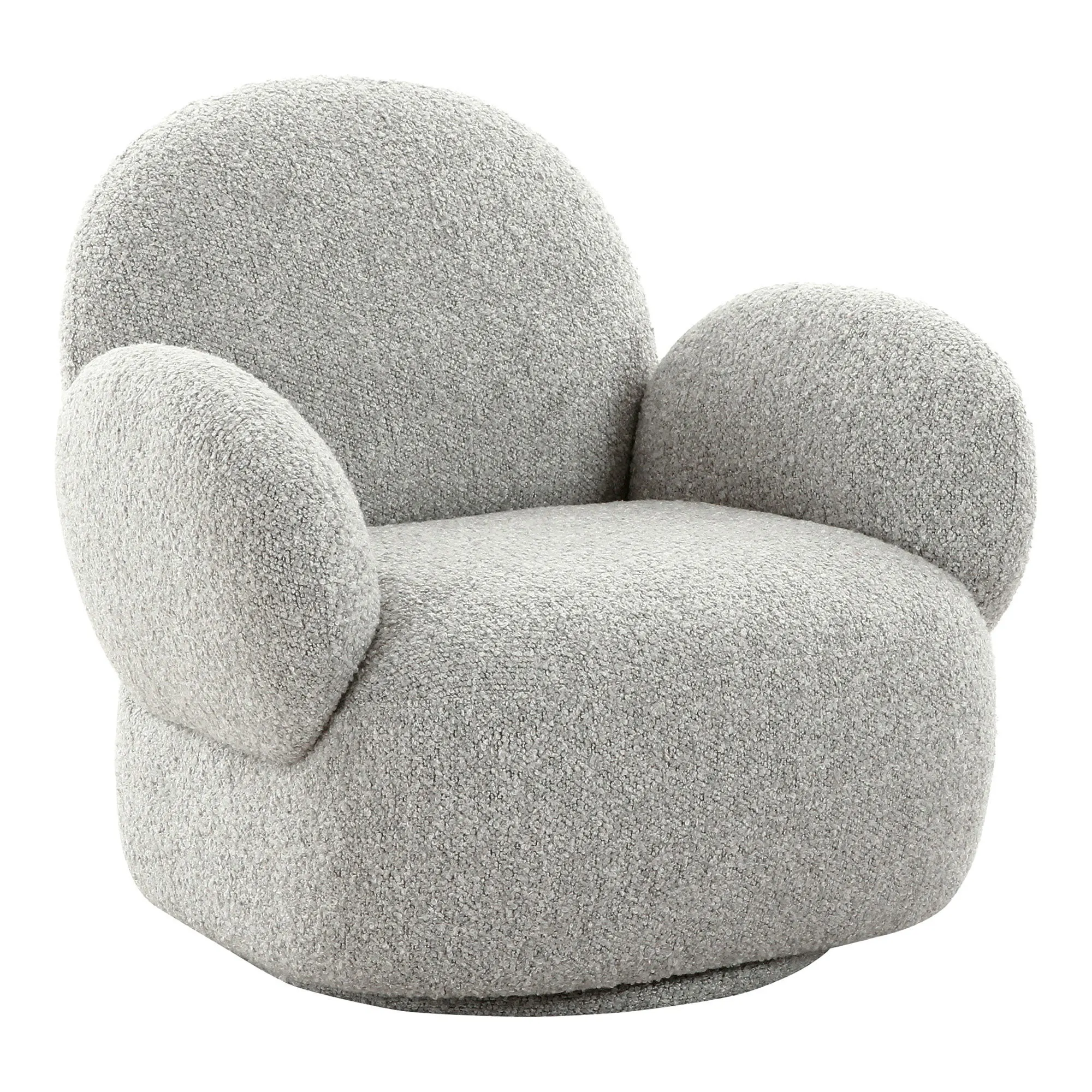 Fotel obrotowy MESSINA boucle -jasnoszary Fotel obrotowy MESSINA boucle -jasnoszary