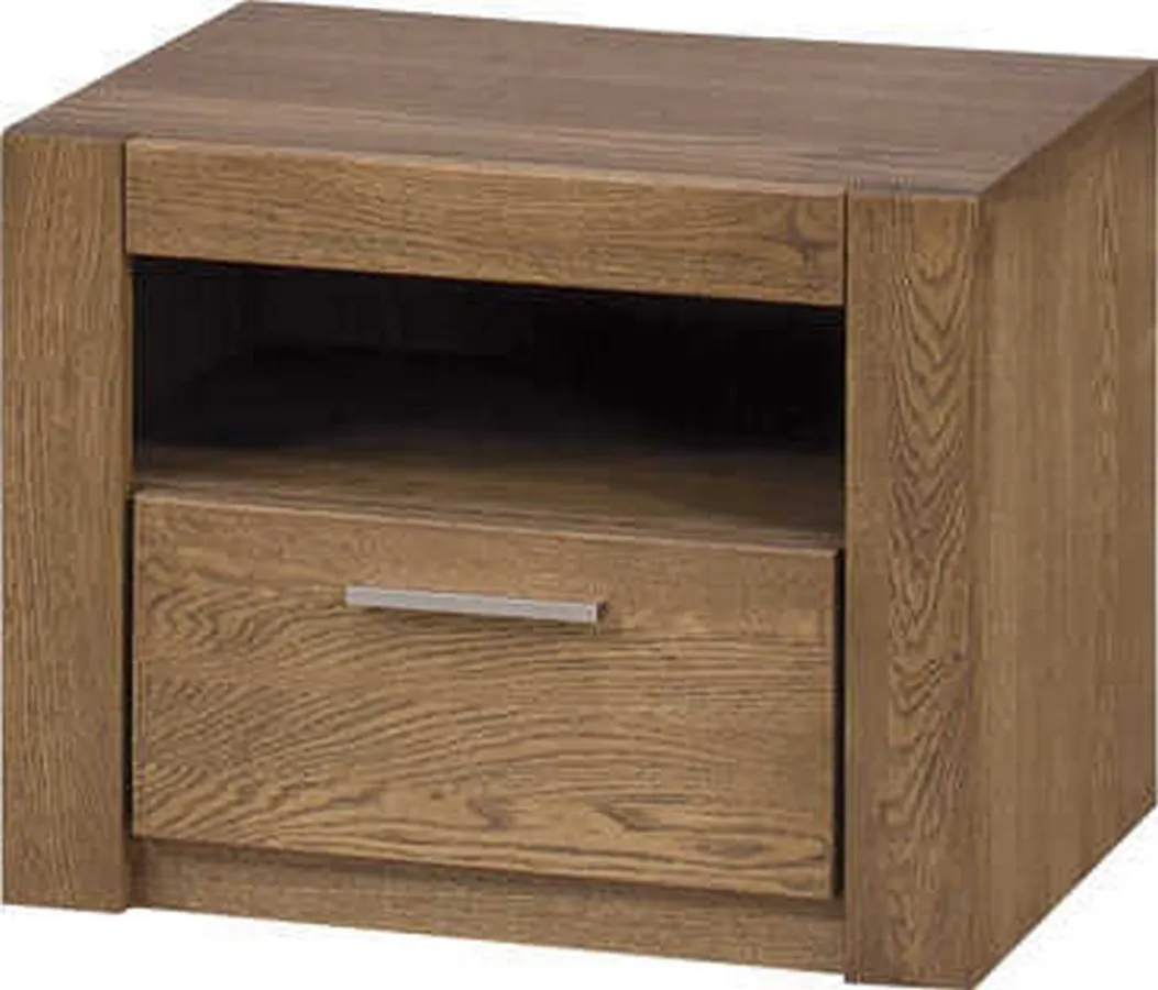 Szafka nocna z szufladą VELVET 79 drewniana dąb rustical 54x42x42cm