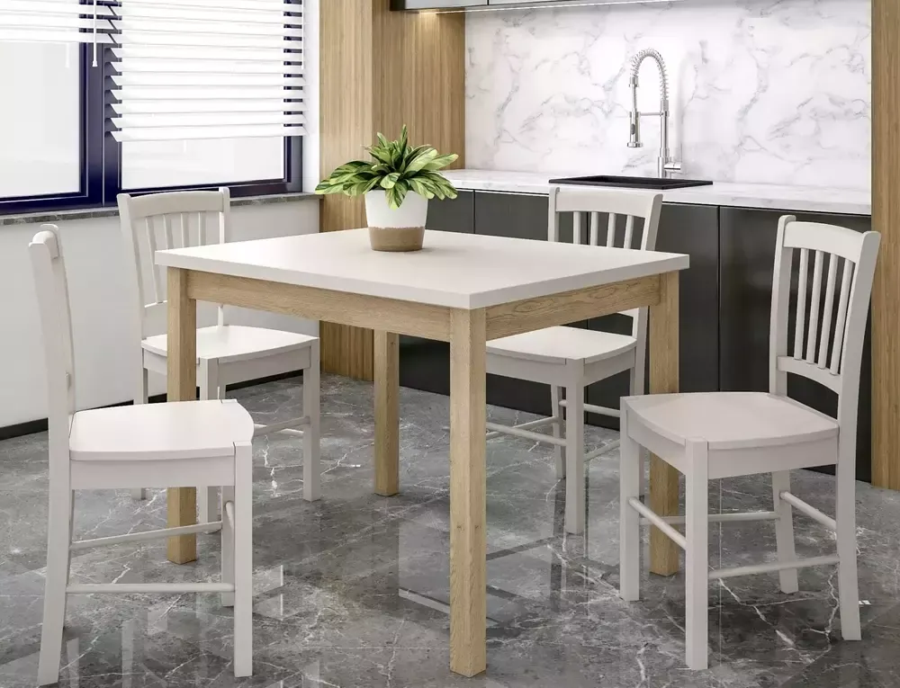 Stół jadalniany ADAM 100x60 kaszmirowy/dąb cremona torro - ADAMKADCT100