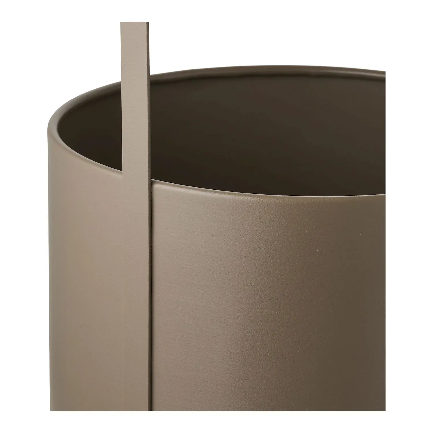 Doniczki stalowe FLOWERPOT Zestaw 2 sztuk brązowa - 4451303