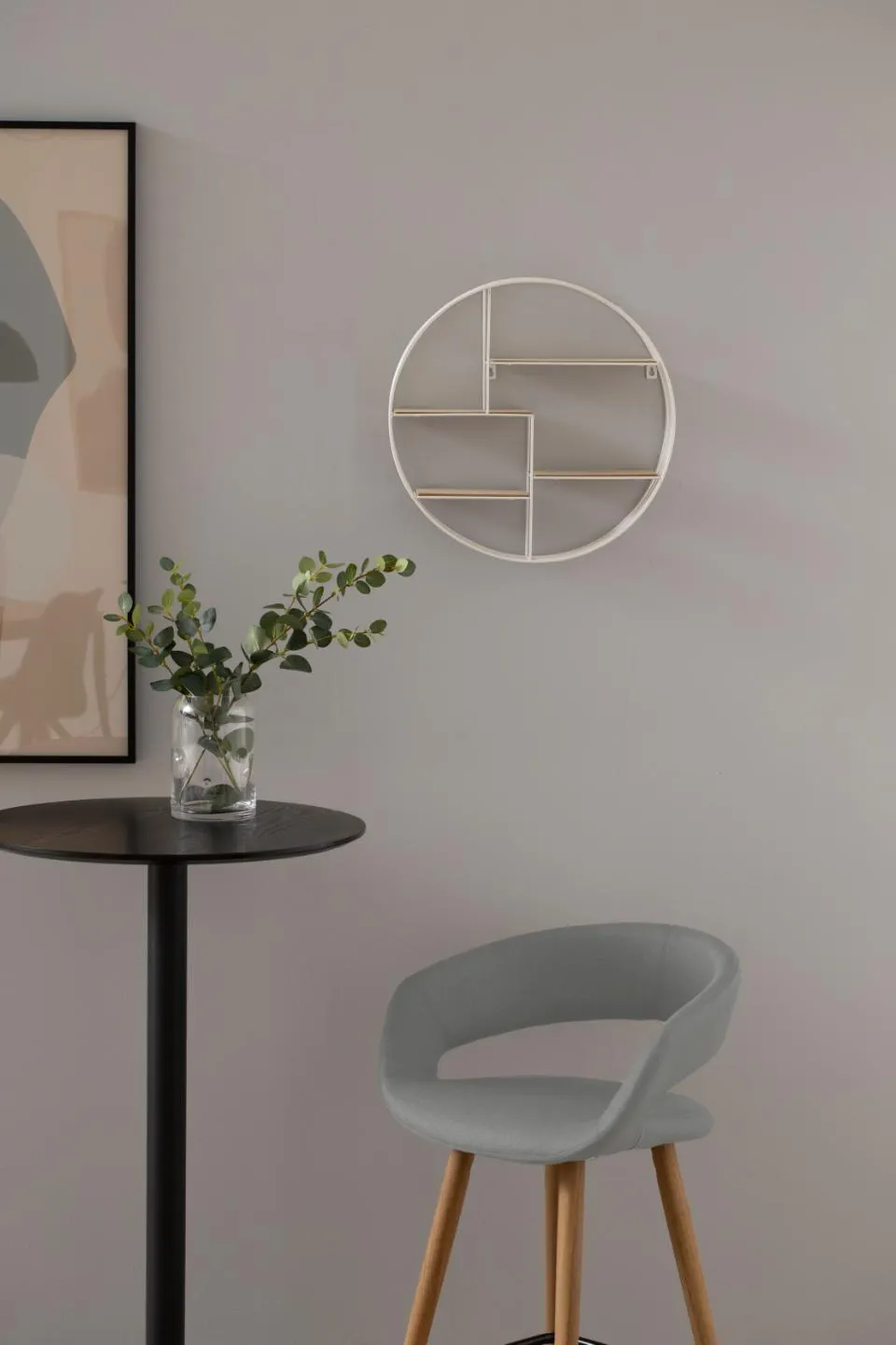 image konsola, półka ścienna, zestaw mebli, krzesło dekoracyjne, wnętrze modern