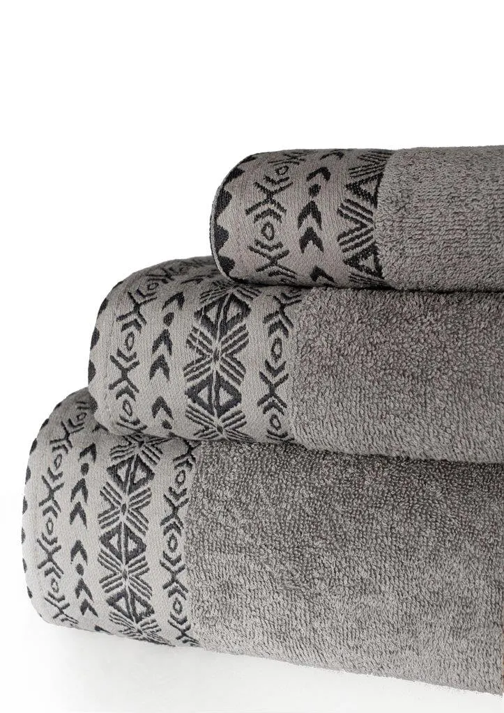 Ręcznik frotte DRIADA 70X140 gramatura 500 szary - FARO_23664