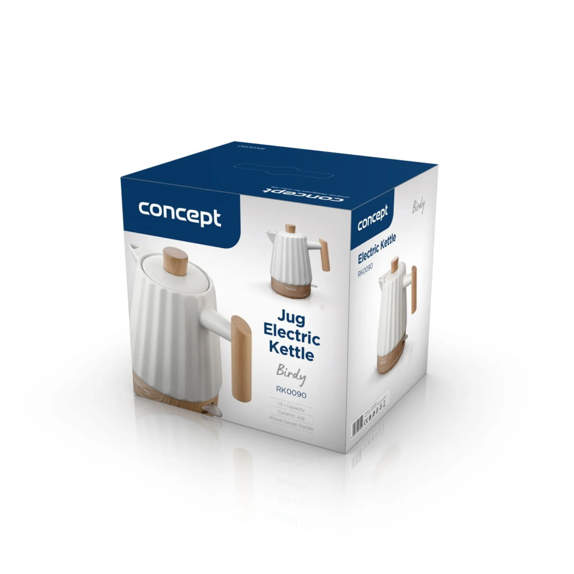 image kettle, electriczny, dzbanek, ceramiczny, drewniane