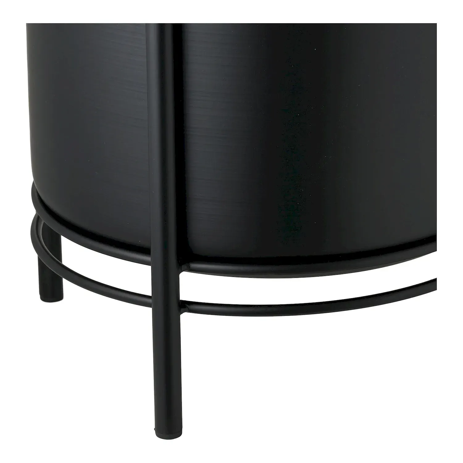 Doniczki stalowe FLOWERPOT Zestaw 2 sztuk czarne - 4451304