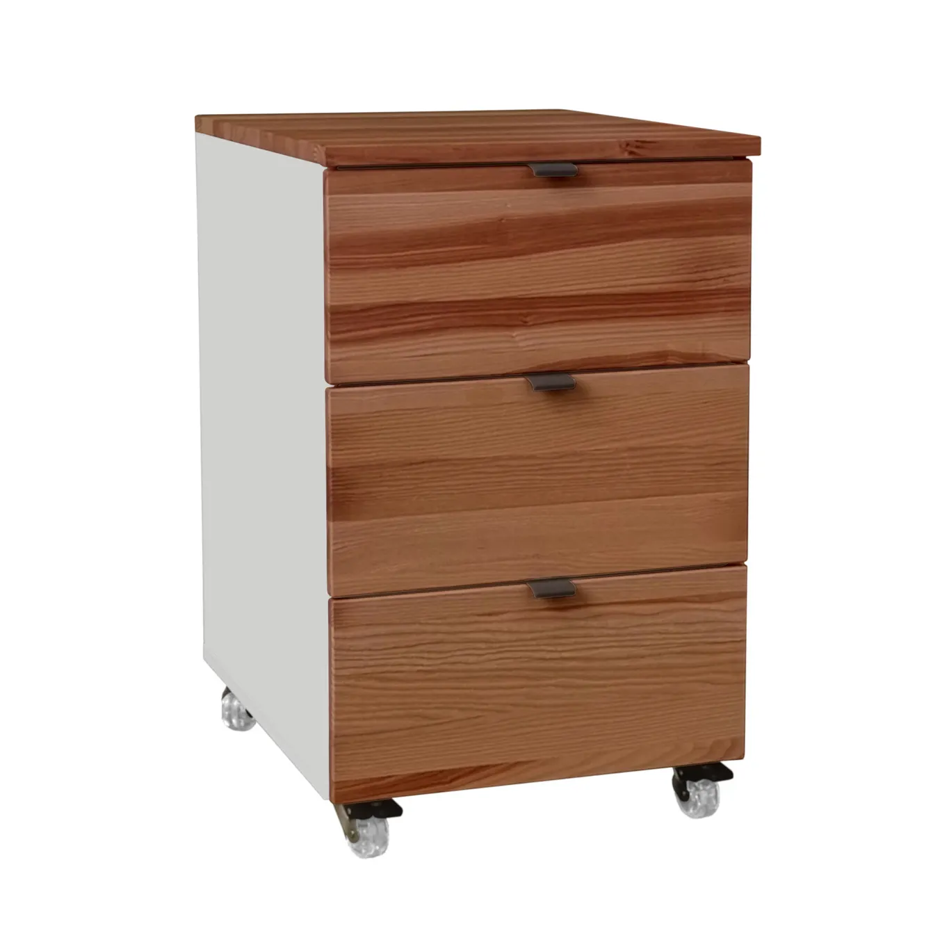 Kontenerek pod biurko z szufladami LUKA na kółkach 41x50 jasnoszary/kolor dębu Szuflada, Meble, Szafka, Skrzynka pocztowa