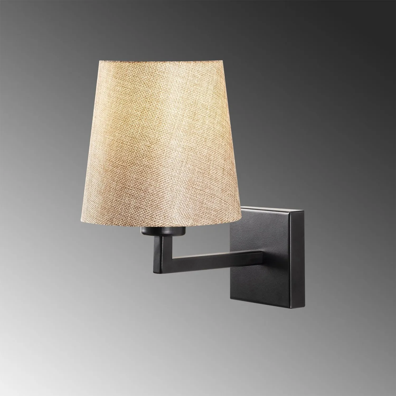 Lampa ścienna kinkiet PROFIL 24x30 cm czarna kremowa - ASI_892OPV1250