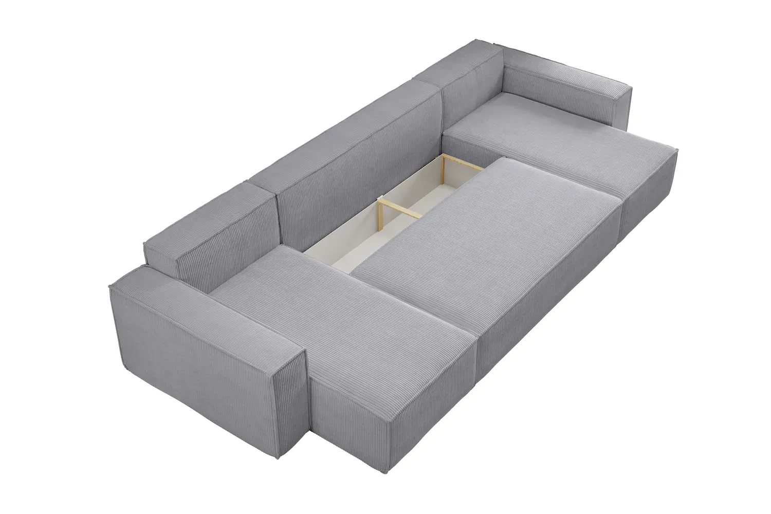 Narożnik uniwersalny KARL U rozkładany tkanina Poso 110 jasnyszary - NAROZNIK_KARL_U_POSO110