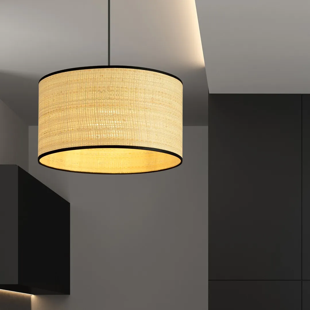 Lampa wisząca ASTON 1 czarny brązowy — zdjęcie 4
