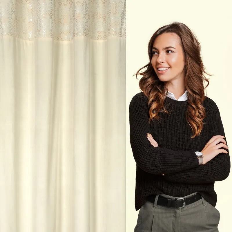 ZASŁONA GOTOWA LIZA 140X250 CM KREMOWY - EU_402172