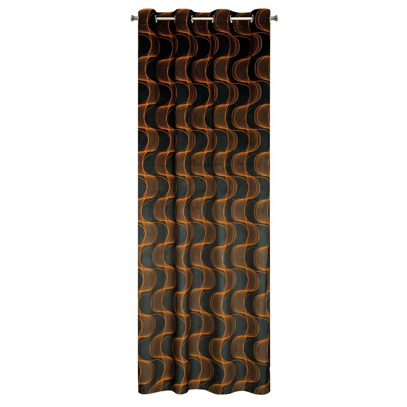 ZASŁONA GOTOWA POLA 140 X 250 CM CZARNY - EU_385846